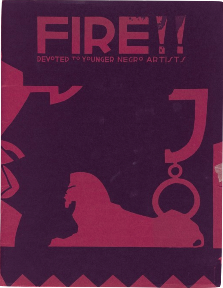 Front Cover of Fire!!, published in 1926, with artwork by Aaron Douglas. Harry Ransom Center