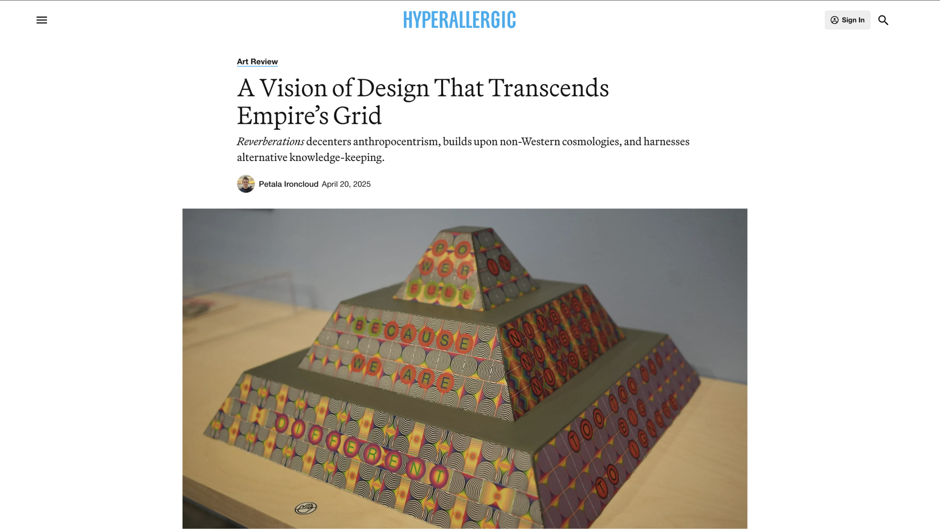 Screenshot of the article.